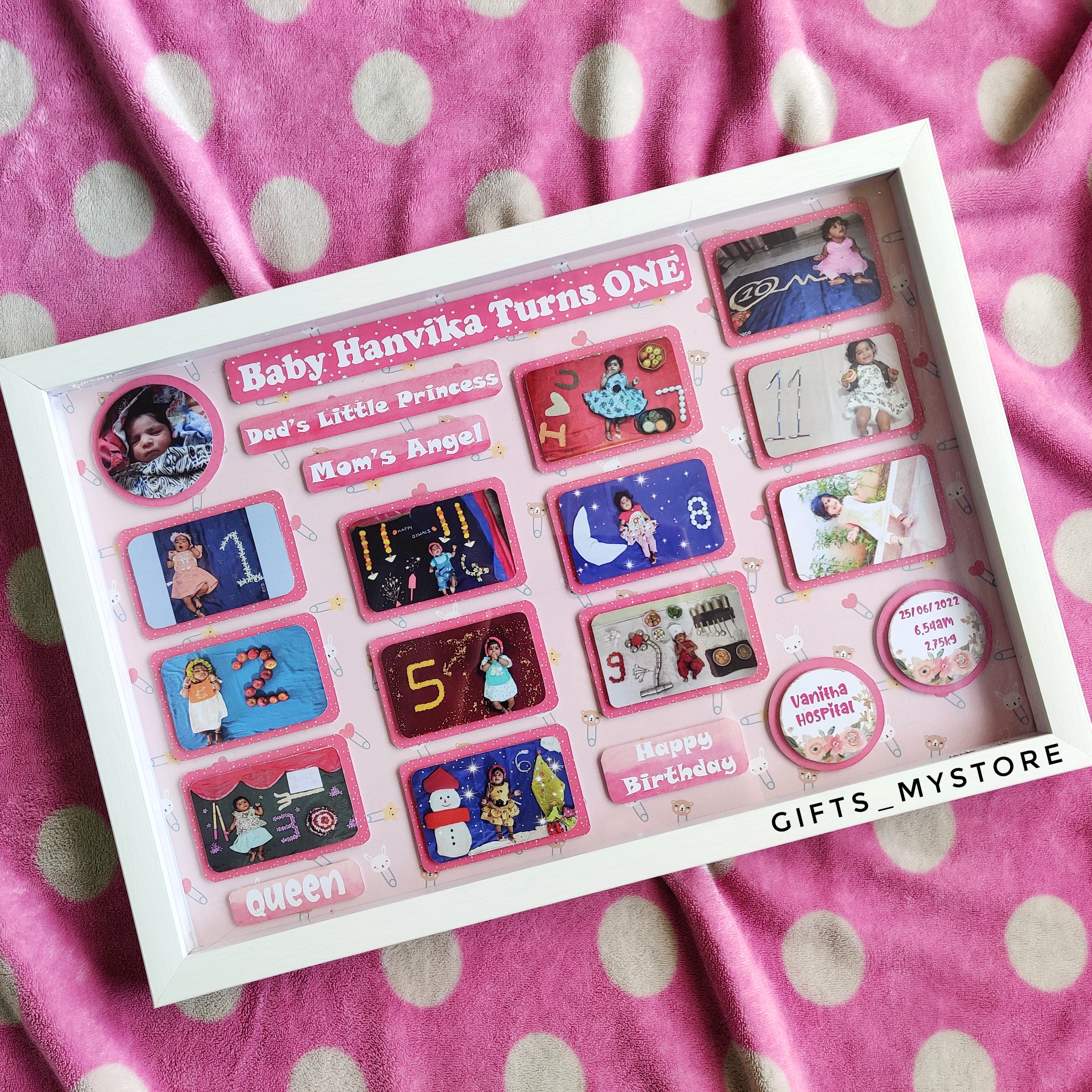 BABY 1ST YEAR RECORD FRAME